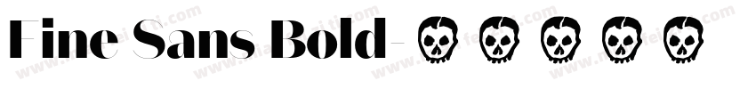 Fine Sans Bold字体转换